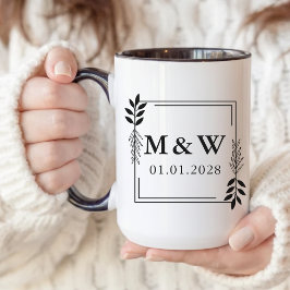 Custom Anniversary Mug – Personalized Couple Gift マグカップ