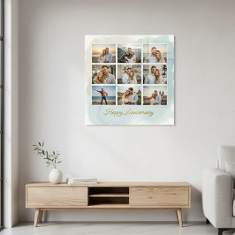 Custom Anniversary Photo Collage Acrylic Wall Art アクリルウォールアート