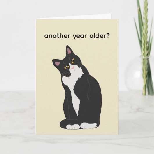 CUSTOM another year older birthday  カード (正面)