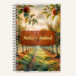 Custom Apple Orchard Notebook with Name ノートブック