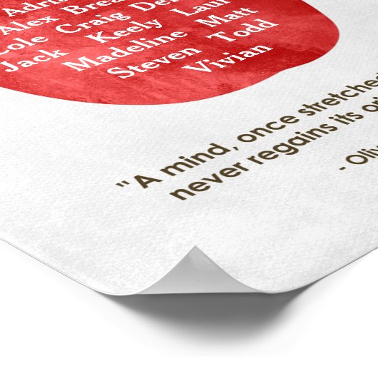 Custom Apple Teacher Appreciation Gift Poster ポスター (角)