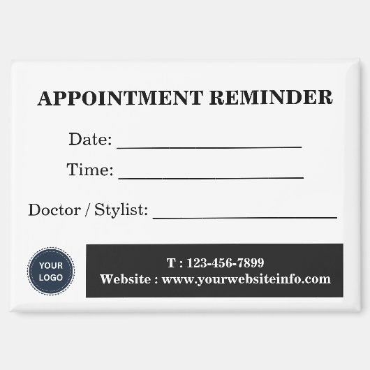 Custom Appointment Reminder Magnet マグネット (正面)