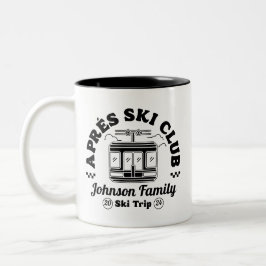 Custom Apres Ski Family Friends Ski Trip Group ツートーンマグカップ