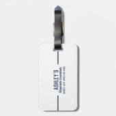 Custom Apres Ski Family Friends Ski Trip Group ラゲッジタグ (裏面縦)