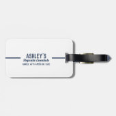 Custom Apres Ski Family Friends Ski Trip Group ラゲッジタグ (裏面横)