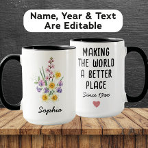 Custom April Birth Flower - Personalized Name