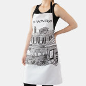 Custom apron design with a house エプロン (インサイチュ)