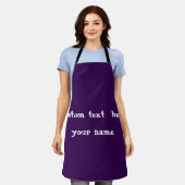 Custom Apron Personalized Name Logo Kitchen Gift エプロン (着用した状態)