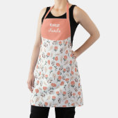 Custom Apron with Red Poppies エプロン (インサイチュ)