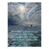 Custom Arctic Landscape, Photography, Motivational ポスター (正面)
