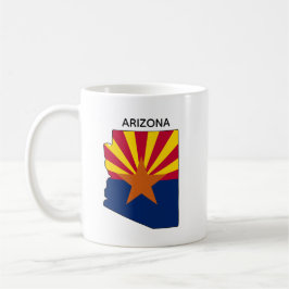 Custom Arizona State Map Flag コーヒーマグカップ