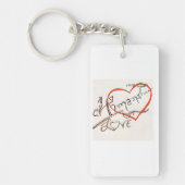 custom art design calligraphy キーホルダー (正面)