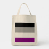 Custom asexuality flag トートバッグ (裏面)