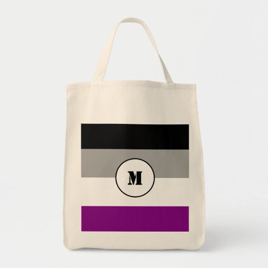 Custom asexuality flag トートバッグ (正面)