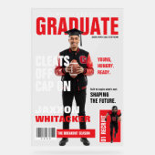 Custom Athlete Photo Graduation Magazine Display アクリルサイン (正面)