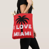 Custom attractive vibrant summer background Miami トートバッグ (クローズアップ)