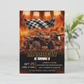 Custom ATV Birthday Off Road Racing 招待状 (スタンド正面)