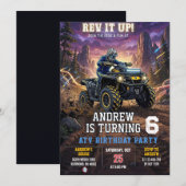 Custom ATV Birthday Party for boy Invitation 招待状 (正面/裏面)