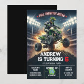 Custom ATV Birthday Party Invitation  招待状 (正面/裏面)