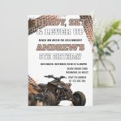 Custom ATV Racing boy Birthday Party Invitation  招待状 (スタンド正面)