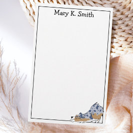 Custom Australian Shepherd Cute Dog Art 便箋