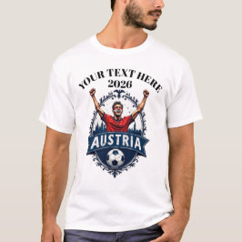 Custom Austria Soccer Football Team Supporter Tシャツ