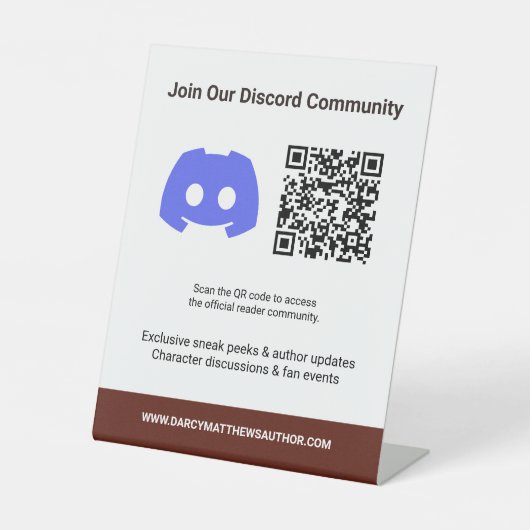 Custom Author Promotional Fan Reader Community 台座サイン (正面)