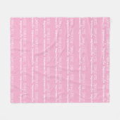 Custom Baby Blanket with Name, Personalized Name B フリースブランケット (正面(横))