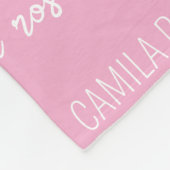 Custom Baby Blanket with Name, Personalized Name B フリースブランケット (角)