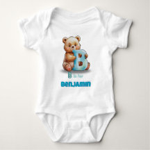 Custom Baby Bodysuit – B is for Bear
