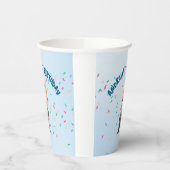 Custom Baby Boy Birthday Party Paper Cup Drinkware 紙コップ (左)
