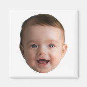 Custom Baby Face, Funny custom photo マグネット (正面)
