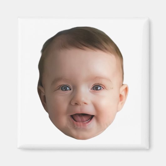 Custom Baby Face, Funny custom photo マグネット (正面)