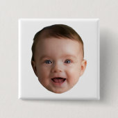 Custom Baby Face, Funny custom photo 缶バッジ (正面)