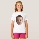 Custom Baby Face, Funny custom photo Tシャツ (正面フル)