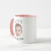 Custom Baby Face Mug for Grandpa マグカップ (正面左)