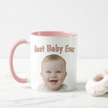 Custom Baby Face Mug – Personalized Baby Photo 