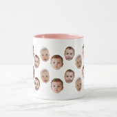 Custom Baby Face personalized photo  マグカップ (中央)