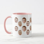 Custom Baby Face personalized photo  マグカップ (左)