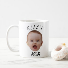 Custom Baby Face Photo Mom Gift コーヒーマグカップ