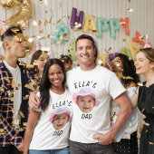 Custom Baby Face Photo New Dad Tシャツ