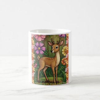 Custom Baby Fawn Mug- Personalized Woodland Name コーヒーマグカップ