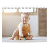 Custom Baby Girl & Family 14 Photo Calendar 2026 カレンダー (カバー)