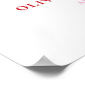 Custom - Baby in Bloom Bright Floral Baby Shower ポスター (角)