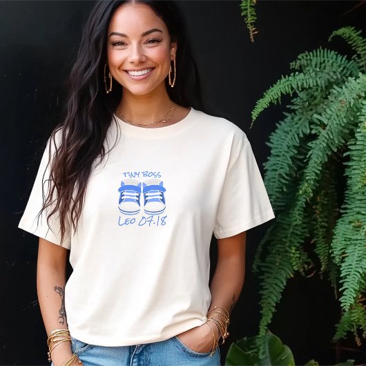 Custom Baby Name Booties Maternity T-Shirt Tシャツ