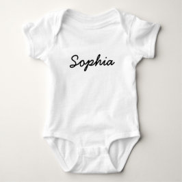 Custom Baby Name | Minimal Script Typography ベビーボディスーツ