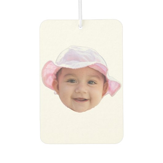 Custom Baby Photo, Baby Photo Face カーエアーフレッシュナー (正面)