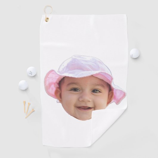 Custom Baby Photo, Baby Photo Face ゴルフタオル (インサイチュ)