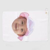 Custom Baby Photo, Baby Photo Face ゴルフタオル (横)