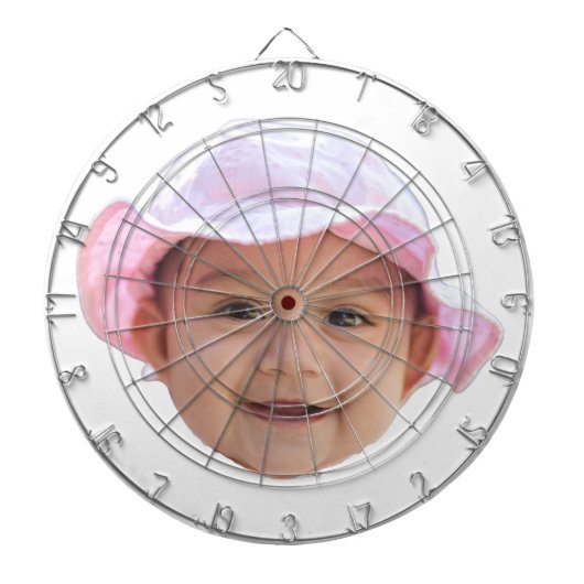 Custom Baby Photo, Baby Photo Face ダーツボード (正面)